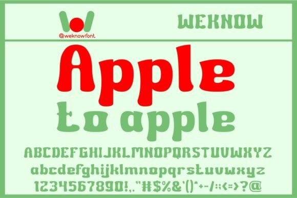 Apple to Apple Font for Eye-Catching Designs