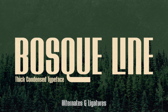 Bosque Line: A Modern Font for Urban Branding