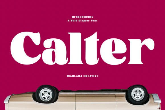 Calter: A Modern Display Serif Font for Editorial Design