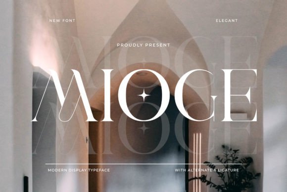 Discover Mioge: A Modern Display Font for Branding Projects