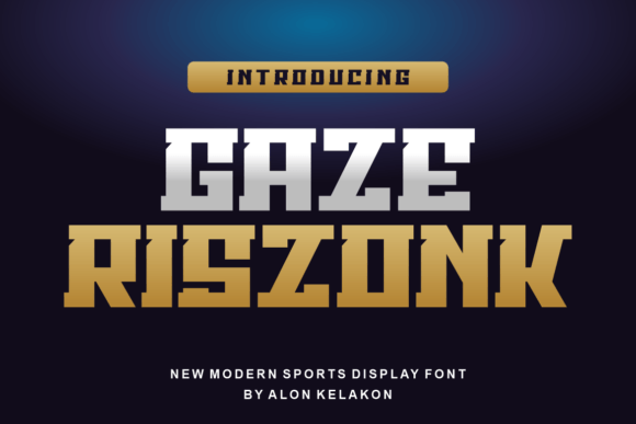 Gaze Riszonk: A Modern Display Font for Web Design