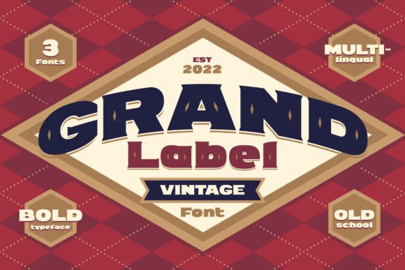Grand Label: A Vintage Display Font for Modern Web Design