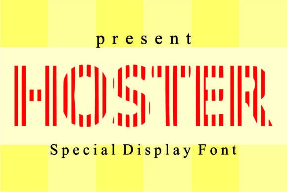 Hoster Font: A Quirky Display Typeface for Bold Branding