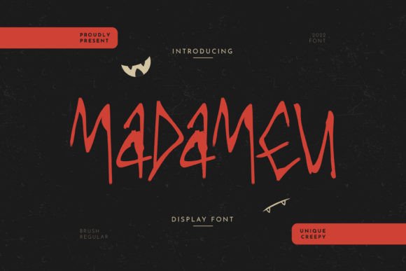Madameu: A Whimsical Display Font for Editorial Design