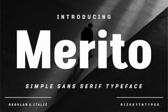 Merito: A Trendy Display Font for Web Design