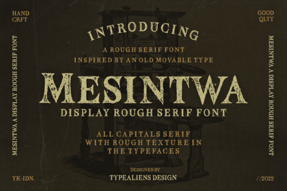 Mesintwa: A Vintage-Inspired Serif Font for Branding