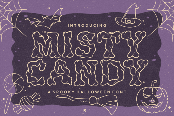 Misty Candy Font for Halloween Crafts and More