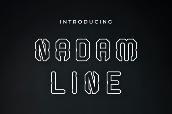 Nadam Line: A Bold Display Font for Digital Branding