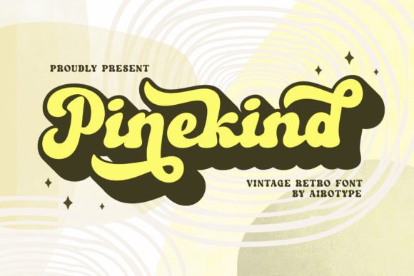 Pinekind: A Retro Script Font for Creative Branding Projects