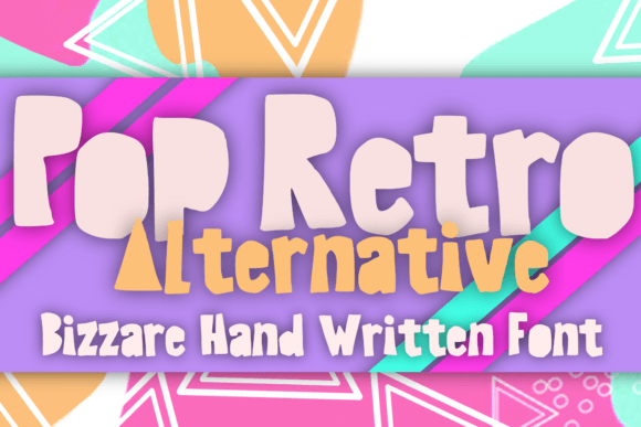 Pop Retro Alternative: A Display Font for Digital Creativity