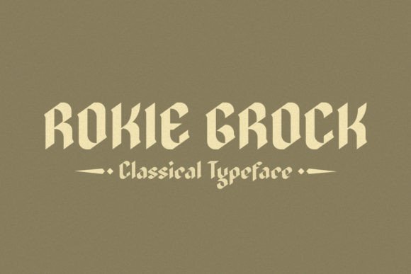 Rokie Grock Font for Handmade Creations