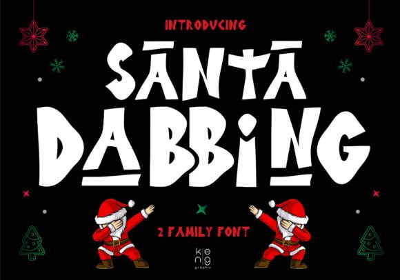 Santa Dabbing Font for Business Branding