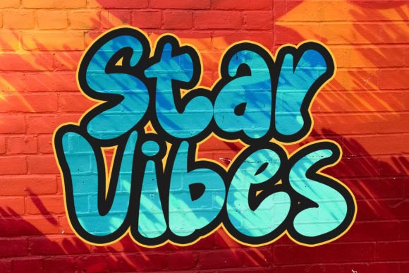 Star Vibes: A Unique Display Font for Editorial Design