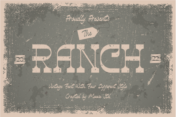 The Ranch Duo: A Bold Display Font for Digital Creatives